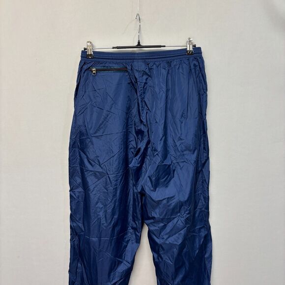 Vintage LL Bean Men Lightweight Windbreaker Rain Pants Size Large Blue B377 -1 - Picture 15 of 16